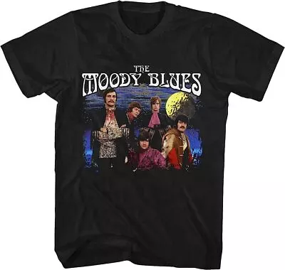 Vtg The Moody Blues Band For Fans Cotton Black Full Size Unisex Shirt AM146 • $18.99