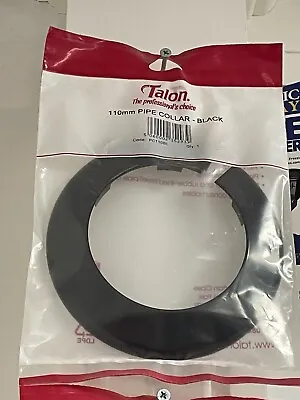 Talon 110mm (4 ) Toilet Waste Soil Pipe Collar BLACK • £6.89
