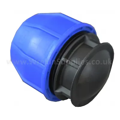 END CAP* MDPE Stop Plastic Compression Fitting Water Pipe WRAS Connector Poly • £35.85