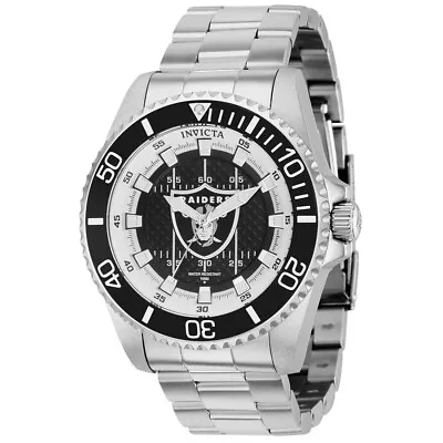 Invicta NFL Black And Grey And White Dial Men's Watch 36937 • $59.40