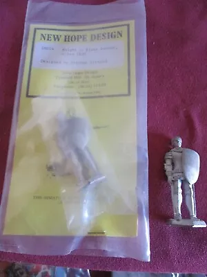 New Hope Design #EM014 54mm 2 Metal Knight In Plate Armour Ca 1400 Figure • $4.99