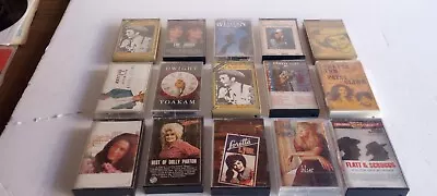 Vintage Country Cassette Tapes Lot Hank Williams Dolly Parton Loretta Lynn... • $5.99