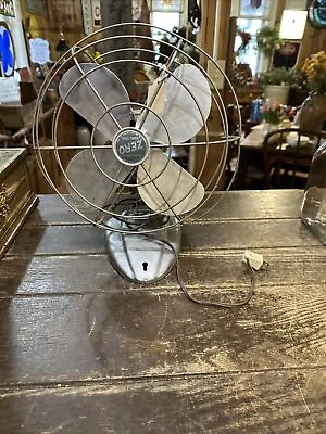 Vintage Older Zero Model Steel Or Metal Fan.  • $35