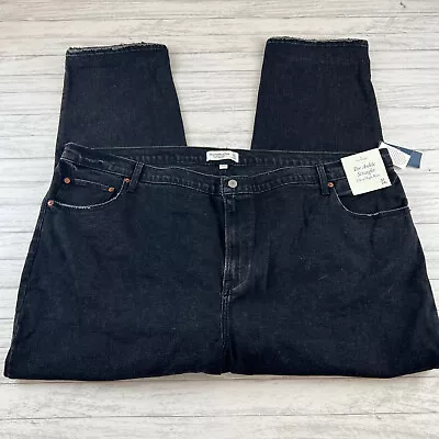 $34.99 • Buy Abercrombie & Fitch Womens Jeans Ankle Straight Ultra High Rise Black Size 37 24