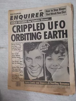 National Enquirer Magazine July 17 1979 Jerry Lewis Vernon Presley Ufo Aliens • $24.95