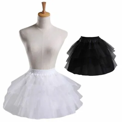 Flower Girls Petticoat With 3 Layers Slip Elastic Child's Crinoline Underskirt • $11.99