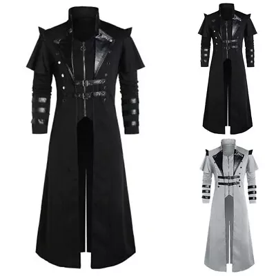 Men Dress Men's Steampunk Tailcoat Jacket Victorian Assassin Comfortable • $63.37