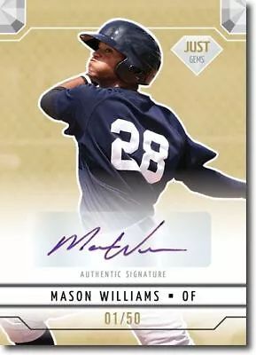 MASON WILLIAMS 2011 Just GEMS Rookie Autograph GOLD Auto RC #/50 • $14.99