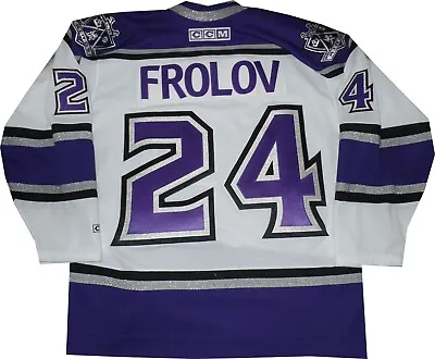 Los Angeles Kings Alexander Frolov CCM M550 White Jersey New  Tags Medium • $159.95