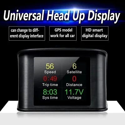 P10 Universal Car HUD Head Up Display OBD2 Speeds RPM Fuel Consumption Projector • $59.99