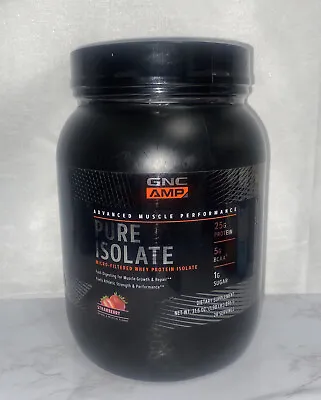 Amp Strawberry Flavored Pure Isolate Protein Nutrition 31.6 Oz Tub Exp. 05/2024 • $31.50