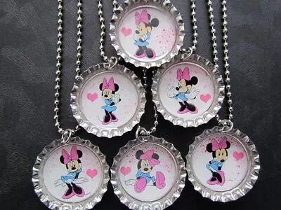 Minnie Mouse Necklaces / Party Favors / 6 Individually Packaged /Birthday • $12