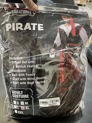 Spooktacular Creations Pirate Costume Men’s XL Plundering Sea Captain • $32