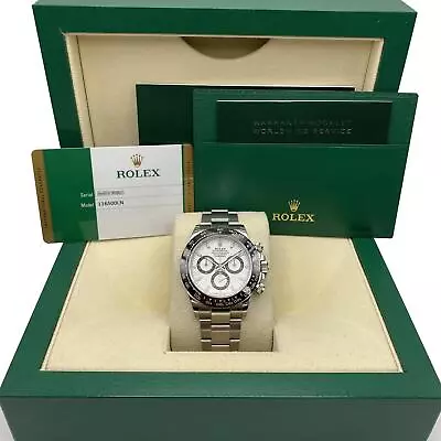 Rolex Daytona Cosmograph 116500LN Ceramic White Dial Automatic Watch Full Kit • $48100.99