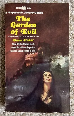 THE GARDEN OF EVIL  By Bram Stoker Dracula Paperback Book  Horror Devil 1969 • $15.85