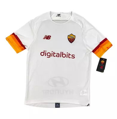$39.99 • Buy NEW New Balance AS Roma Away Short Sleeve Soccer Football Mens Jersey White