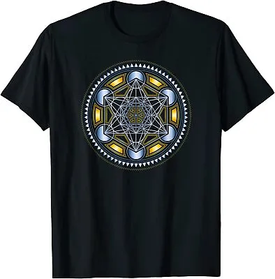 NEW LIMITED Metatrons Cube Sacred Geometry Flower Of Life T-Shirt S-3XL • $19.99
