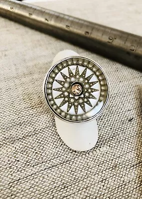 Echo Of The Dreamer-Mars And ValentineCompass Rose￼ Pressed Glass￼ Ring. • $180