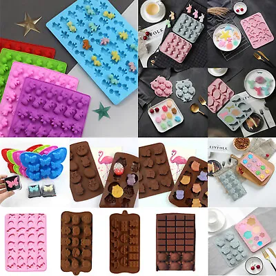 £2.79 • Buy Silicone Chocolate Mould Animal Pet Candy Baking Mold Fondant Soap Ice Cube Tray