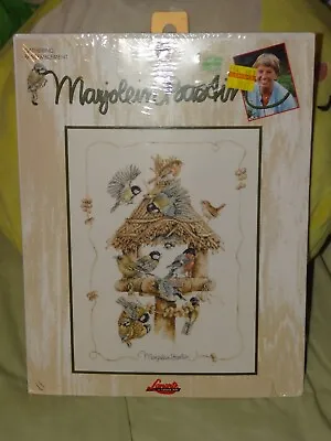 Lanarte Counted Cross Stitch Kit #115607 Marjolein Bastin GATHERING Bird Feeder • $40