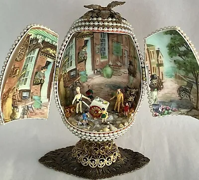 Estate Antique Footed Decorated Egg.  European Market • $25