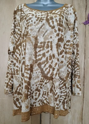 £8 • Buy Fine Knit Button Tab Sleeve Linen Blend Jumper Top One Size 56  Chest NW0T