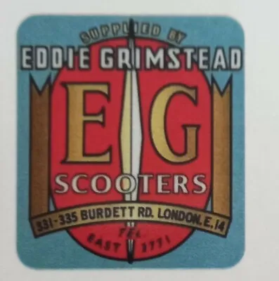 £3.75 • Buy Eddie Grimstead Scooters Vespa Lambretta Camper Van Decal Sticker