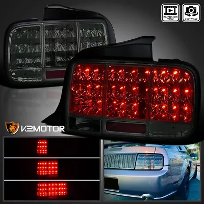 Smoke Fits 2005-2009 Ford Mustang LED Sequential Signal Tail Lights Brake Lamps • $158.38