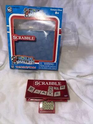 World's Smallest SCRABBLE Game Board Magnetic Letters Pocket Mini Miniature • $8