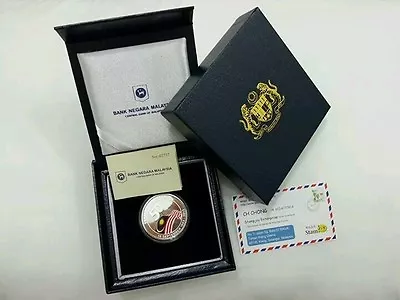 Malaysia 50th Anniversary Of The Formation 2013 (Proof Coloured Silver Coin) • $195