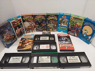 VHS Lot TMNTComfy CouchPokemonNestorE.TMonster TrucksPepe LepewAtlantis • $19.99