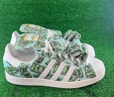 Men's Adidas JS MONEY SUPERSTAR Sneakers Casual HP6596 Size 9.5 • $59