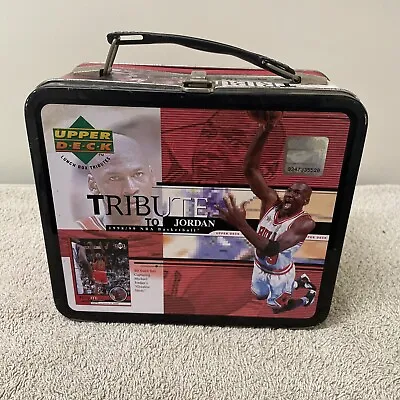 1999 Upper Deck Tribute To MICHAEL JORDAN Tin Metal Lunch Box No Cards • $19