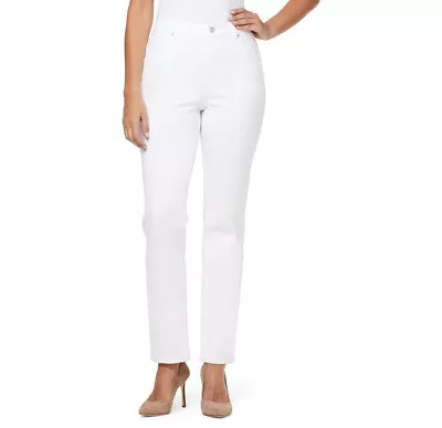 GLORIA VANDERBILT Amanda Classic Jeans SIZE 18L 18T Vintage White Denim Pant NWT • $24.95