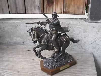 The Bradford Exchange John Wayne: Heroic Charge Cold-Cast Bronze Sculpture 11-in • $199