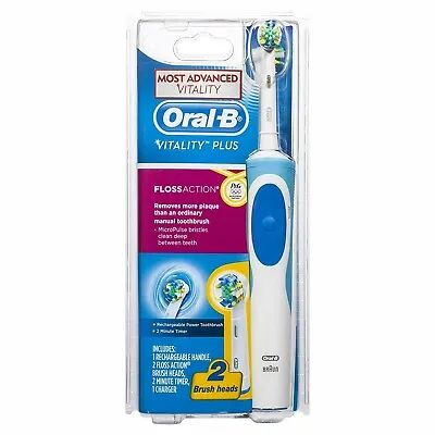 $25 • Buy Oral-B Vitality Plus Floss Electric Toothbrush With 2 Refills - White