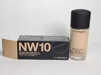 MAC Studio Fix Fluid Spf 15 Full Matte Foundation NW10 • $21