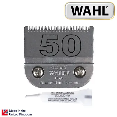 Wahl Blade Set Animal .4mm #50 Competition Blade Stainless Steel 2350-116 • £29.99