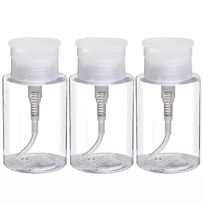 Pack Of 3 Nail Polish Remover Pump Empty Dispenser Bottle For Alcohol Aceton... • $12.40