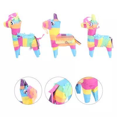  3 Pcs Outside Kids Toys Mexican Pinata Small Child Playsets Outdoor • £13.99