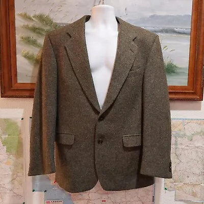 Mens Magee Donegal Blazer Brown Green Handwoven Tweed Two Buttons 2 Vent.  Sz 42 • $59.99