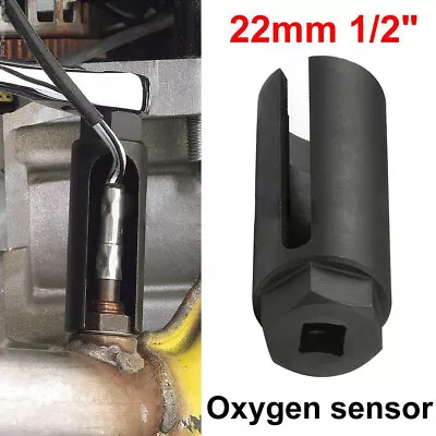 22mm Universal O2 Oxygen Sensor Socket Tool 1/2  Square Drive Removal Tool • $22.99