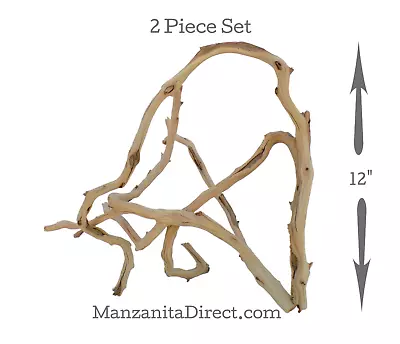 Manzanita Driftwood Branch Set For Aquarium & Reptile Terrarium Decor   0410-8 • $39