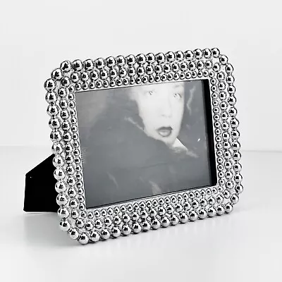 Mariposa String Of Pearls Triple Beaded Picture Frame • $55