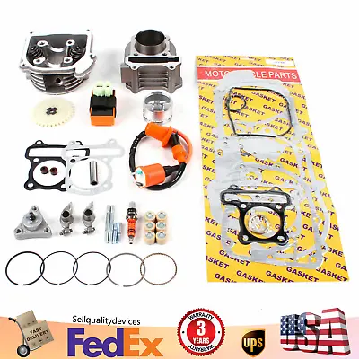 Big Bore Cylinder Piston Kit 50mm 100cc GY6 Scooter Moped 1P39QMB 139QMB US • $62.70
