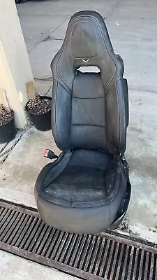 2014 - 2019 Chevrolet Corvette C7 Driver Side Leather Seat OEM Crash • $490