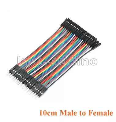 40pcs Male Female Dupont Wire Cables Jumper 10cm 2.54MM 1P For Arduino • $1.31