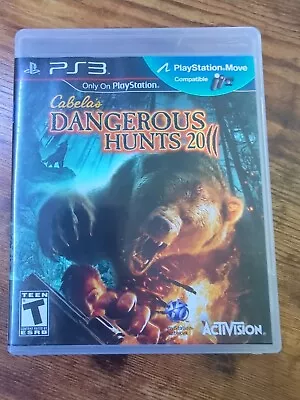 Cabela's Dangerous Hunts 2011 Playstation 3 PS3 With Case Manual & 3d Glasses • $9.99