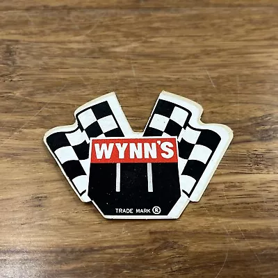 NASCAR WYNN'S VTG STICKER DODGE CHEVY FORD DRAGSTER DRAG RACING Checkered Flags • $2.97