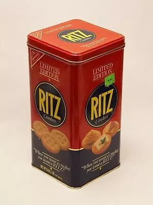 Vintage 1987 Ritz Cracker Limited Edition Tin Advertising Can • $15